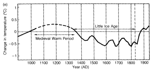 Temperature Reconstruction of the last 1000 years